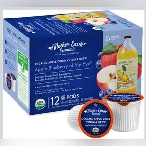 Mother Earth “The Mother” Organic Apple Cider Vinegar Blueberry Box Of 12 Pods